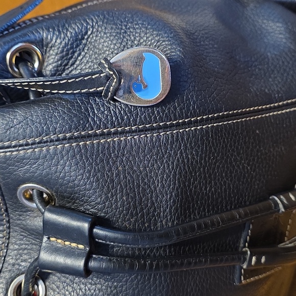 Dooney & Bourke Black Leather Drawstring Bag - Picture 9 of 16